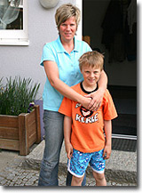 Silke Ortolf mit Tim Ortolf